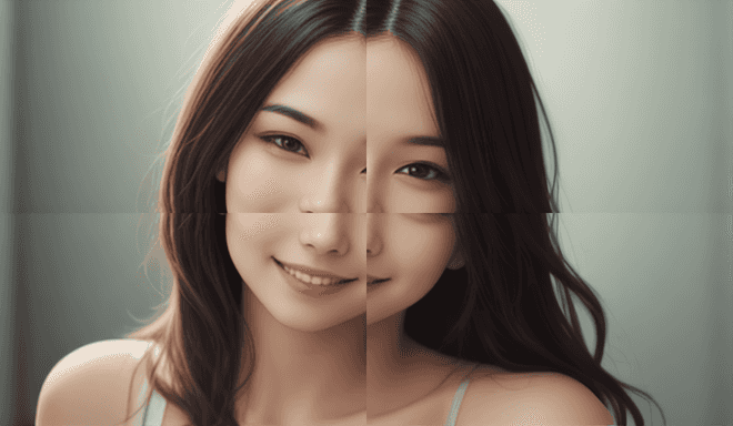 Image with Visible Seams and Overlapping Edges